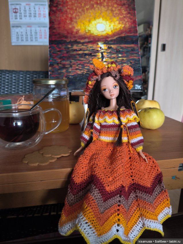 Осенний костюм для Kurhn — Одежда и обувь для кукол своими руками: фото