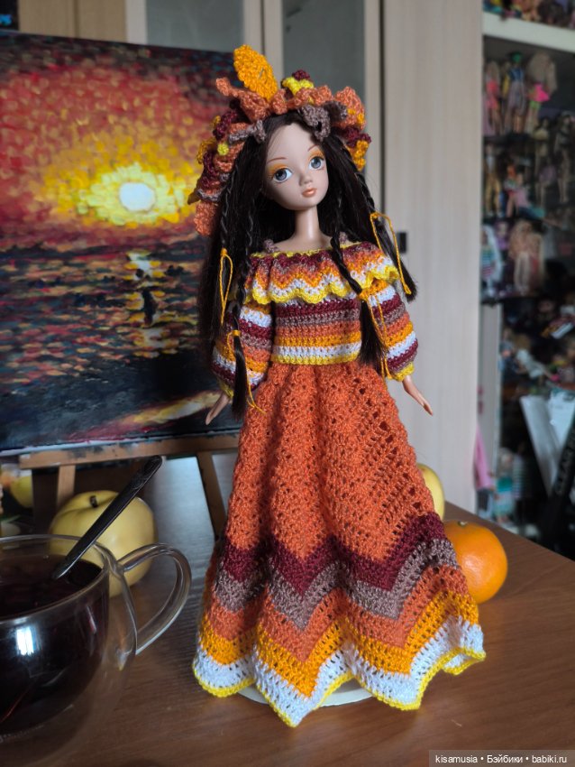 Осенний костюм для Kurhn — Одежда и обувь для кукол своими руками: фото (фото 8)