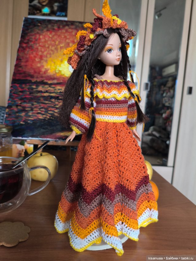 Осенний костюм для Kurhn — Одежда и обувь для кукол своими руками: фото