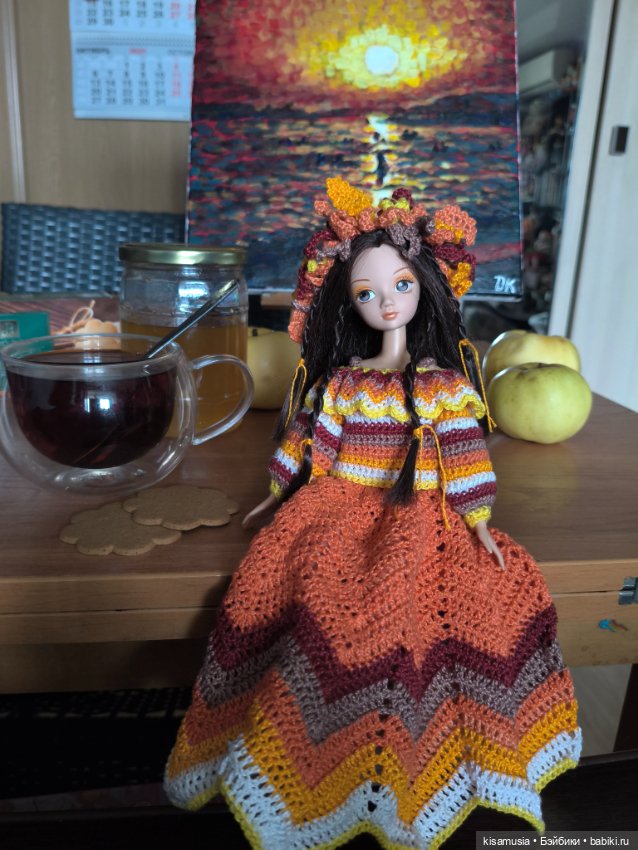 Осенний костюм для Kurhn — Одежда и обувь для кукол своими руками: фото (фото 2)