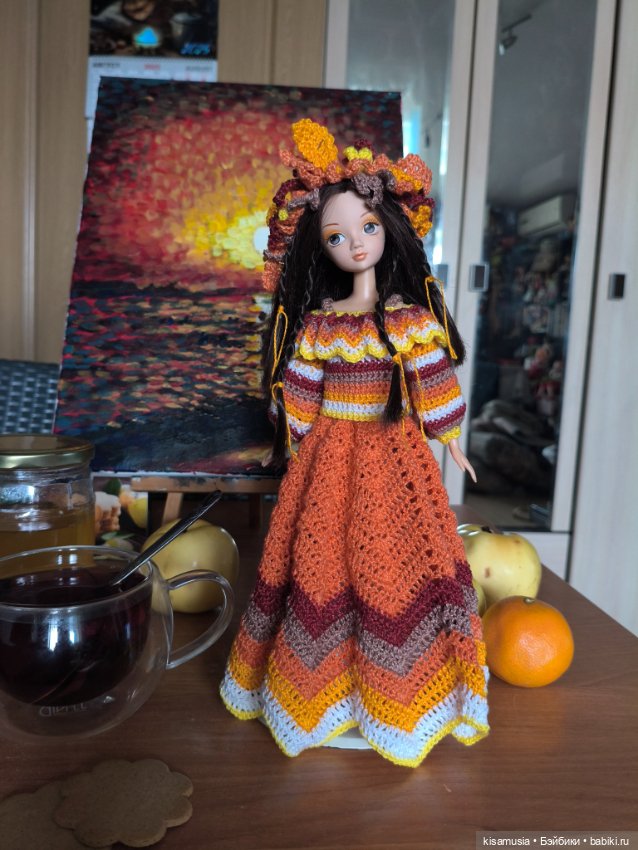 Осенний костюм для Kurhn — Одежда и обувь для кукол своими руками: фото (фото 7)