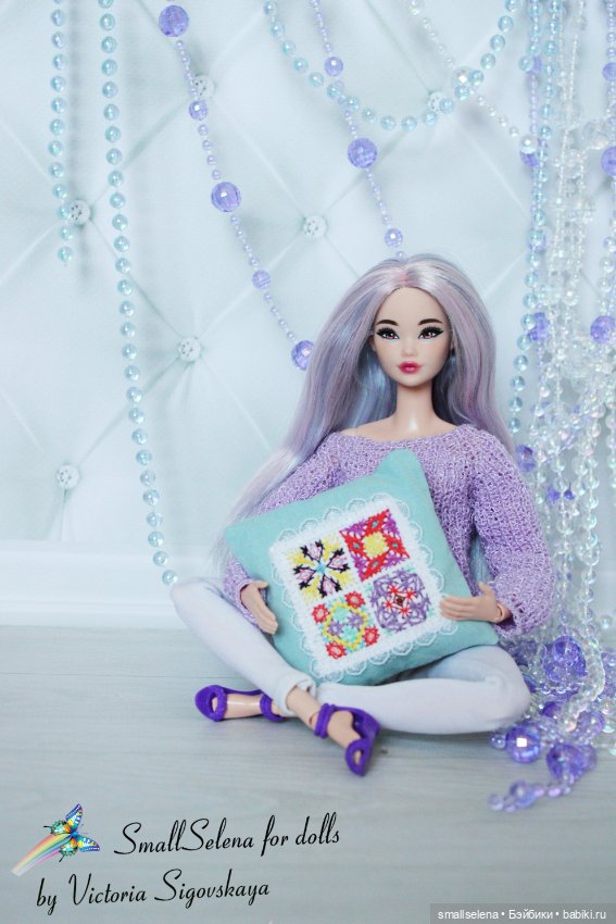 Мои вышитые подушечки — Кукольная миниатюра своими руками: еда (фото 3)