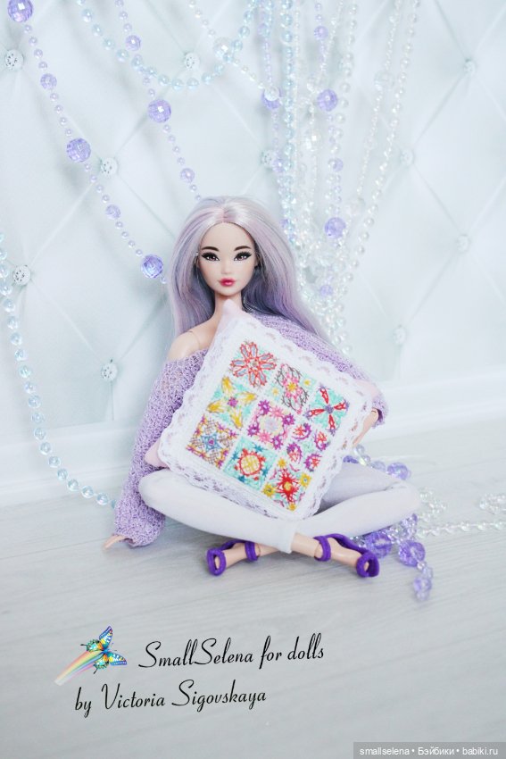 Мои вышитые подушечки — Кукольная миниатюра своими руками: еда (фото 8)