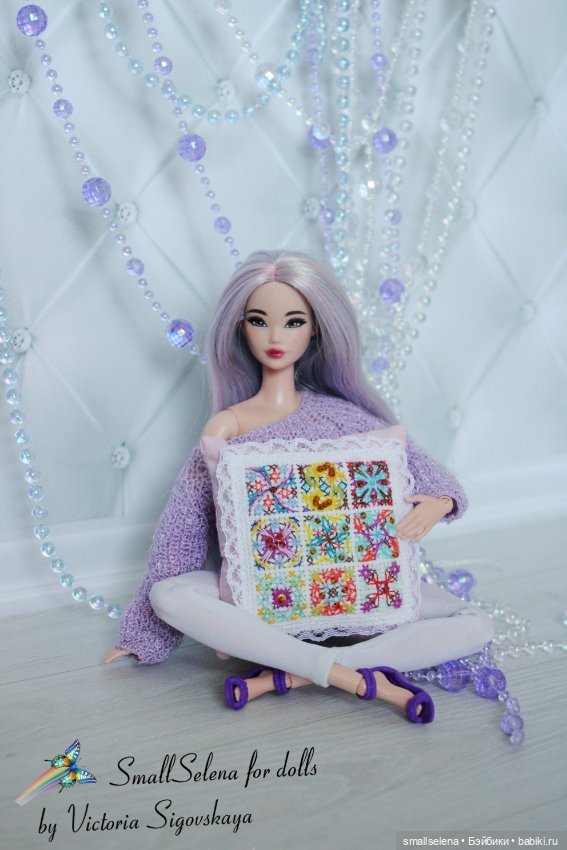 Мои вышитые подушечки — Кукольная миниатюра своими руками: еда (фото 7)