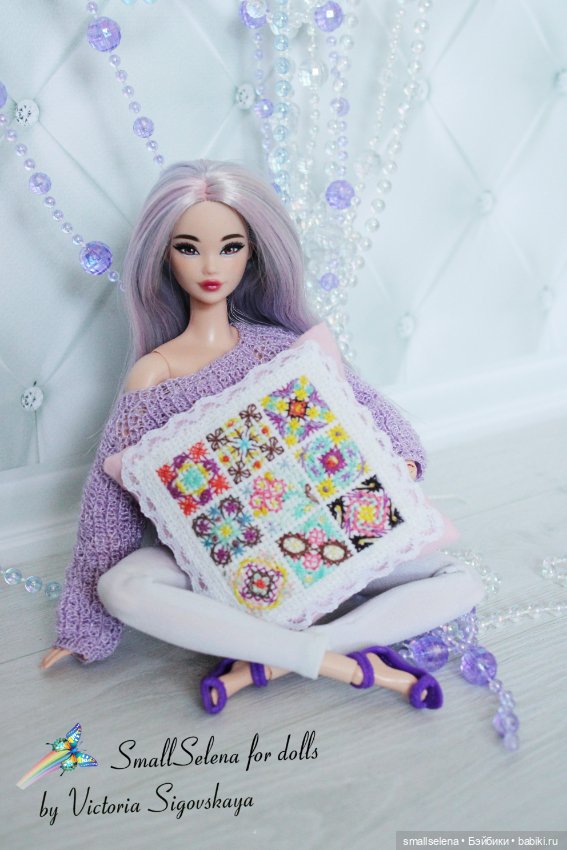 Мои вышитые подушечки — Кукольная миниатюра своими руками: еда (фото 9)