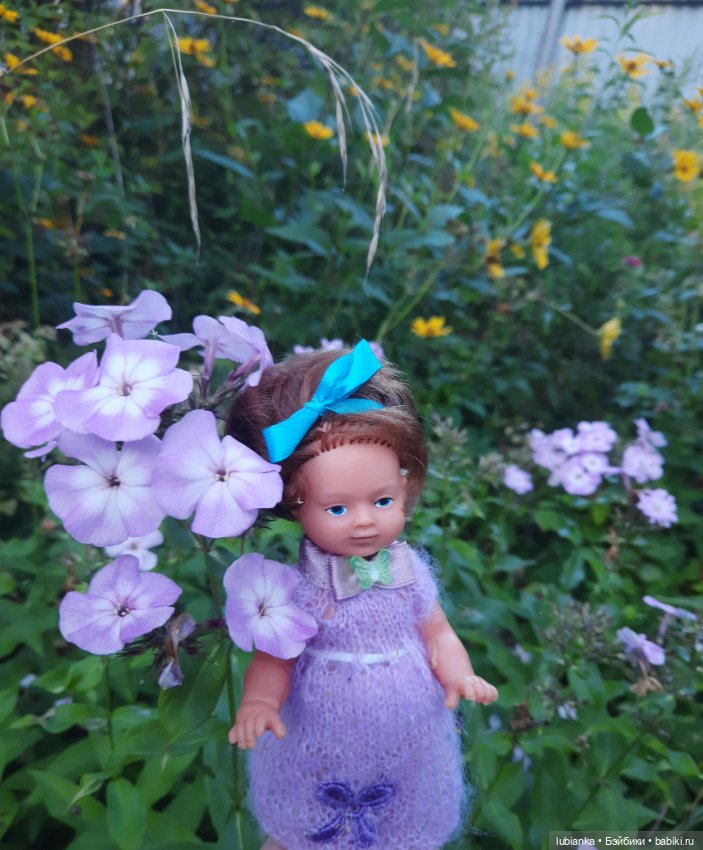 И опять Элечка на прогулке и с цветами🥰💜🌸🌼🌺 (фото 7)