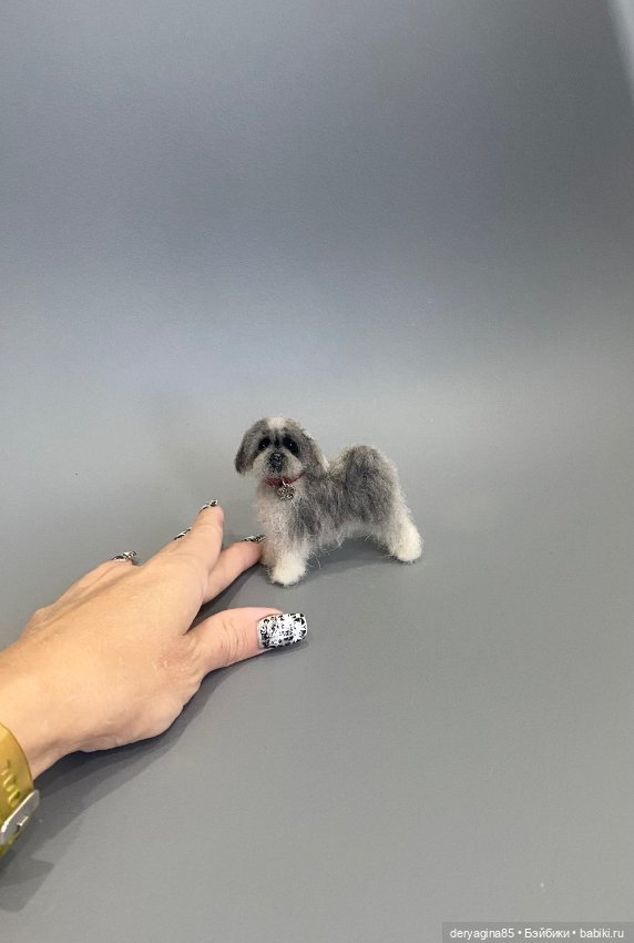 Дворняжка — Валяные игрушки из шерсти: сухое валяние