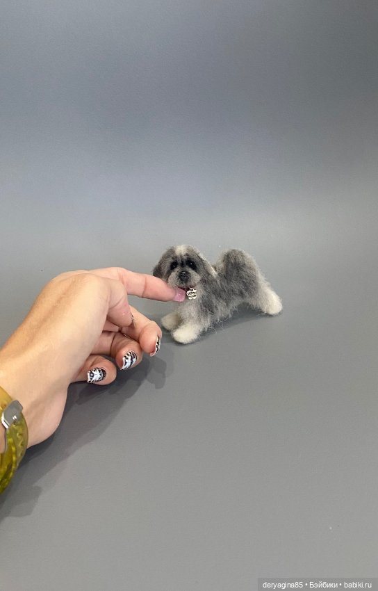 Дворняжка — Валяные игрушки из шерсти: сухое валяние (фото 6)