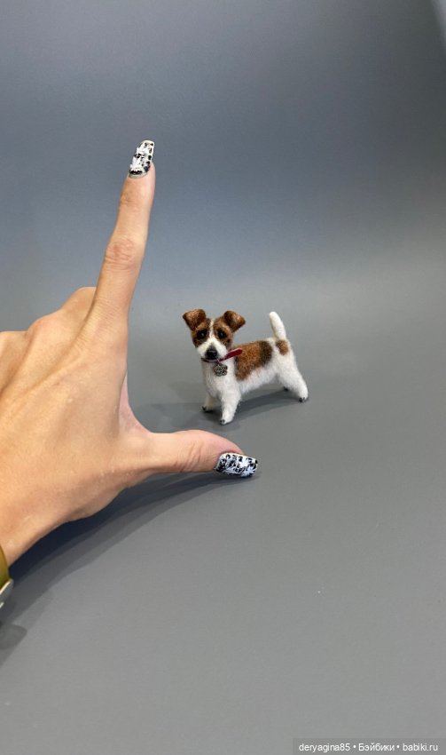 Джек Рассел терьер — Валяные игрушки из шерсти: сухое валяние