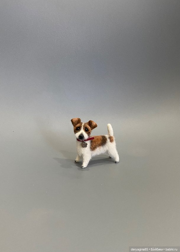 Джек Рассел терьер — Валяные игрушки из шерсти: сухое валяние (фото 4)