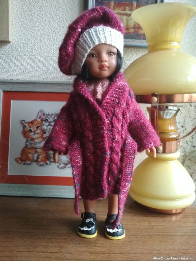 Вязанная одежда для куклы Paola Reina