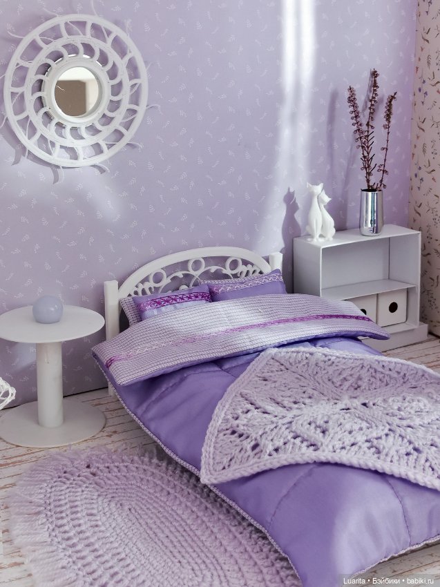 Лавандовая комната — Румбоксы и кукольные интерьеры: фото