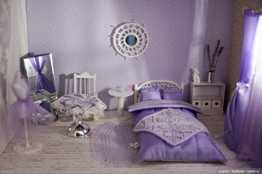 Лавандовая комната — Румбоксы и кукольные интерьеры: фото