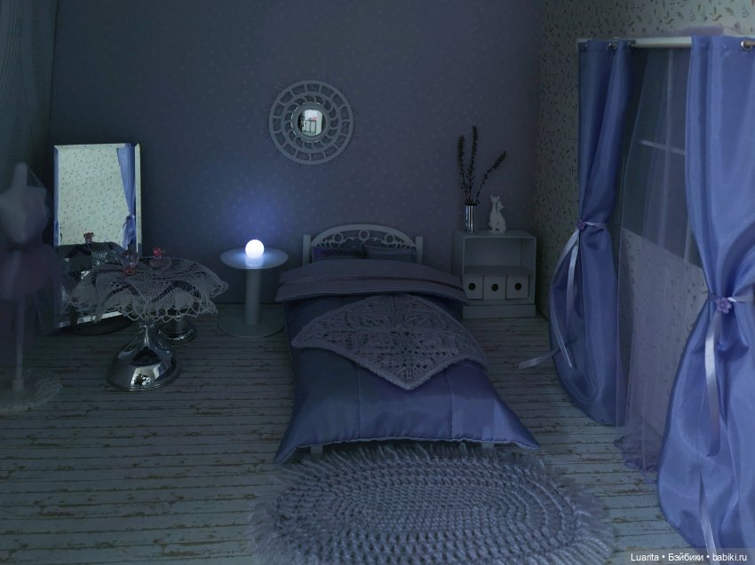 Лавандовая комната — Румбоксы и кукольные интерьеры: фото