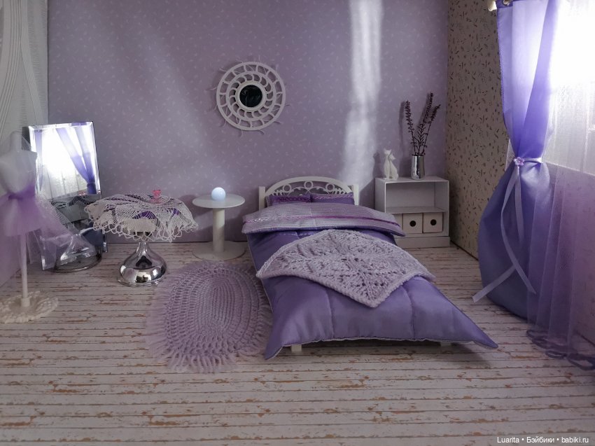 Лавандовая комната — Румбоксы и кукольные интерьеры: фото