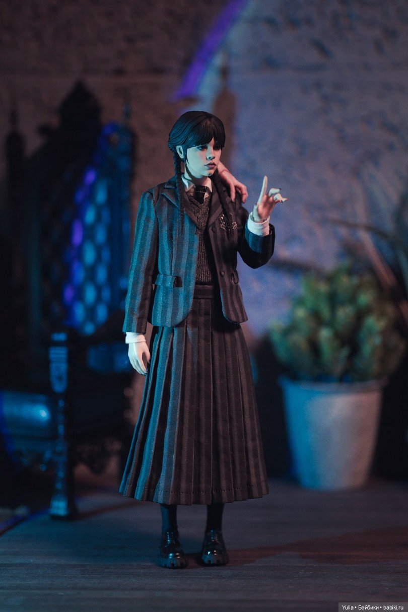 Кастом головы Уэнсдэй Аддамс - Мадам Бу (фото 4)