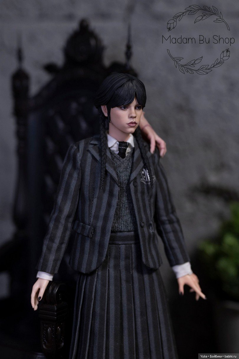 Кастом головы Уэнсдэй Аддамс - Мадам Бу (фото 5)
