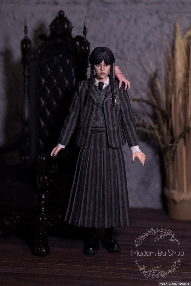 Кастом головы Уэнсдэй Аддамс - Мадам Бу (фото 7)