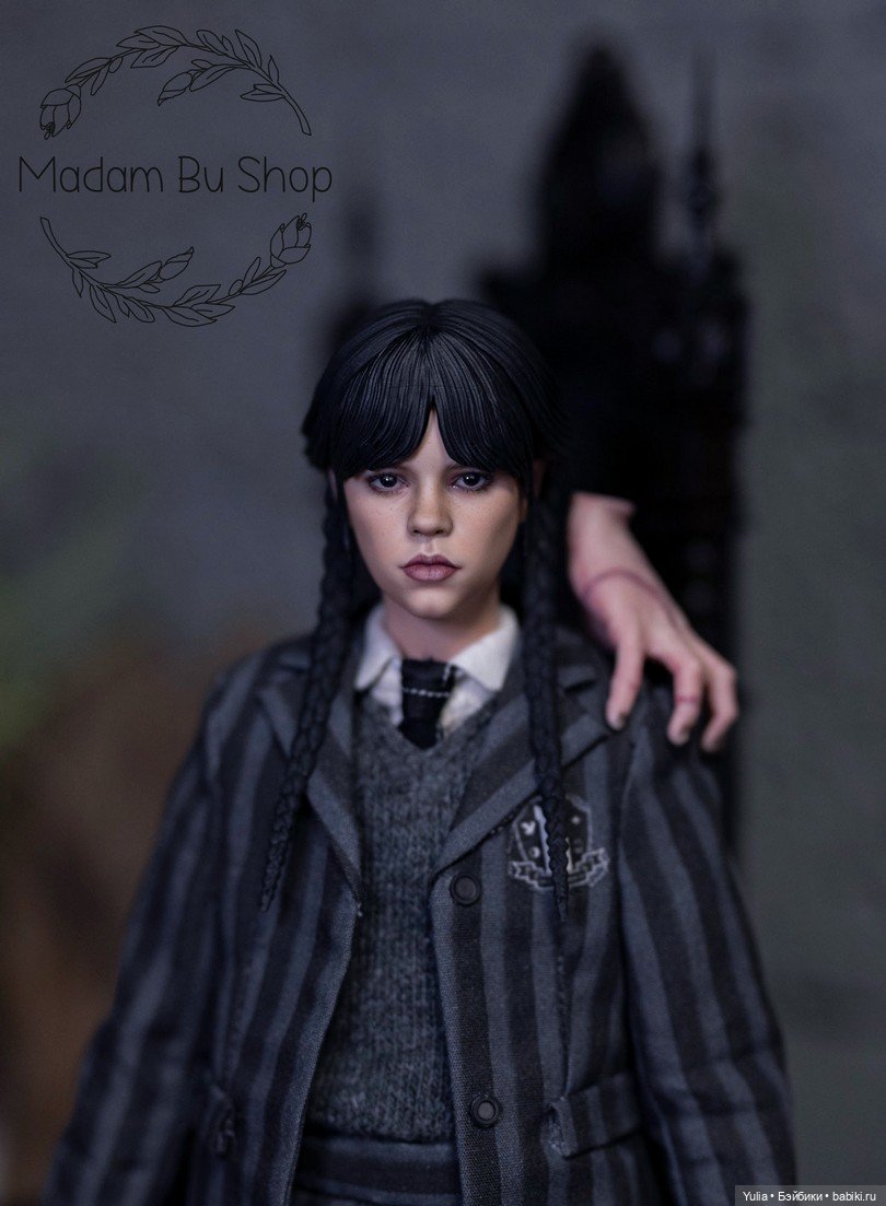 Кастом головы Уэнсдэй Аддамс - Мадам Бу (фото 8)