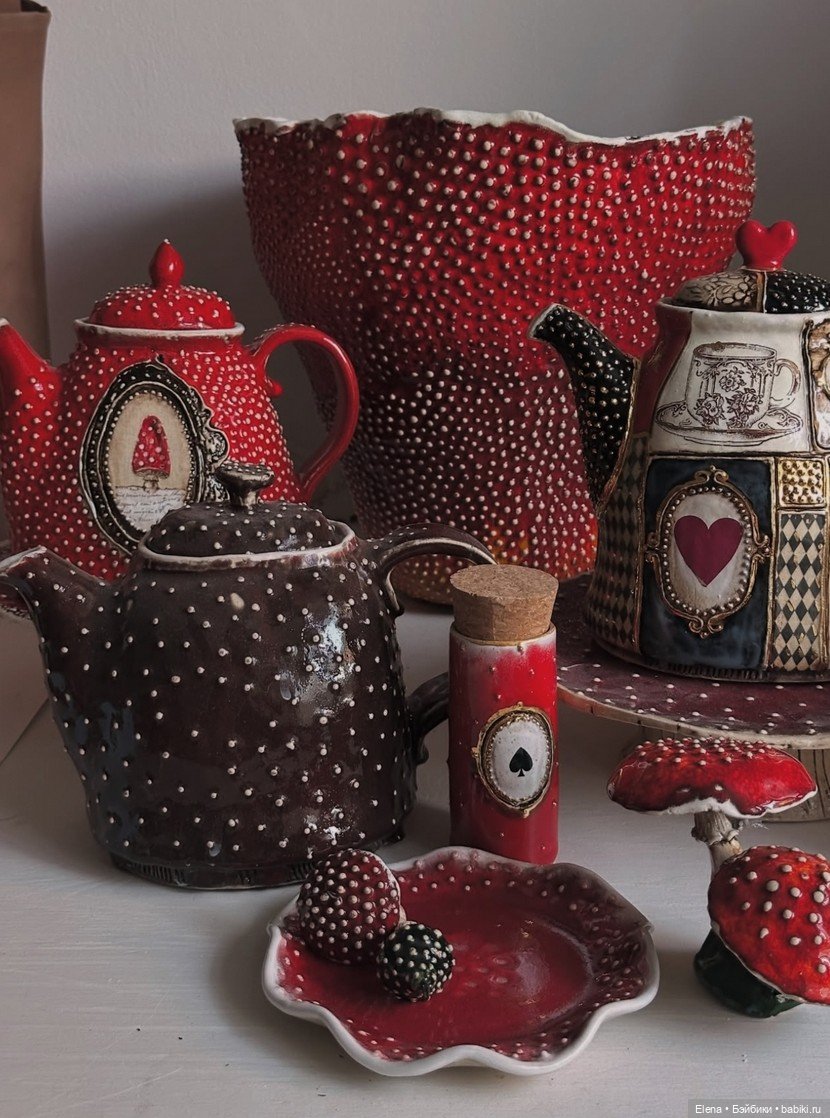 Волшебные мухоморчики ручной работы Валентины Фадеевой, ceramictales
