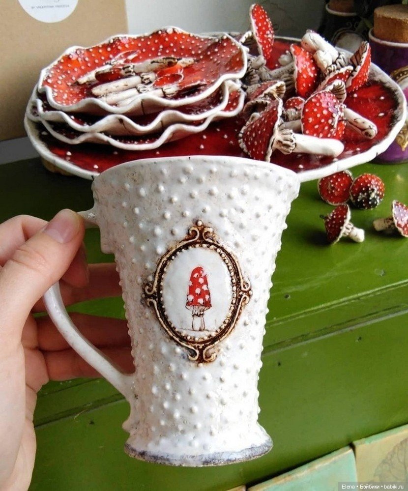 Волшебные мухоморчики ручной работы Валентины Фадеевой, ceramictales (фото 6)