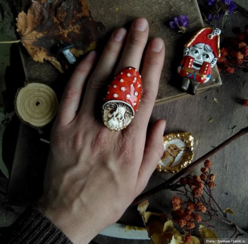 Волшебные мухоморчики ручной работы Валентины Фадеевой, ceramictales (фото 10)