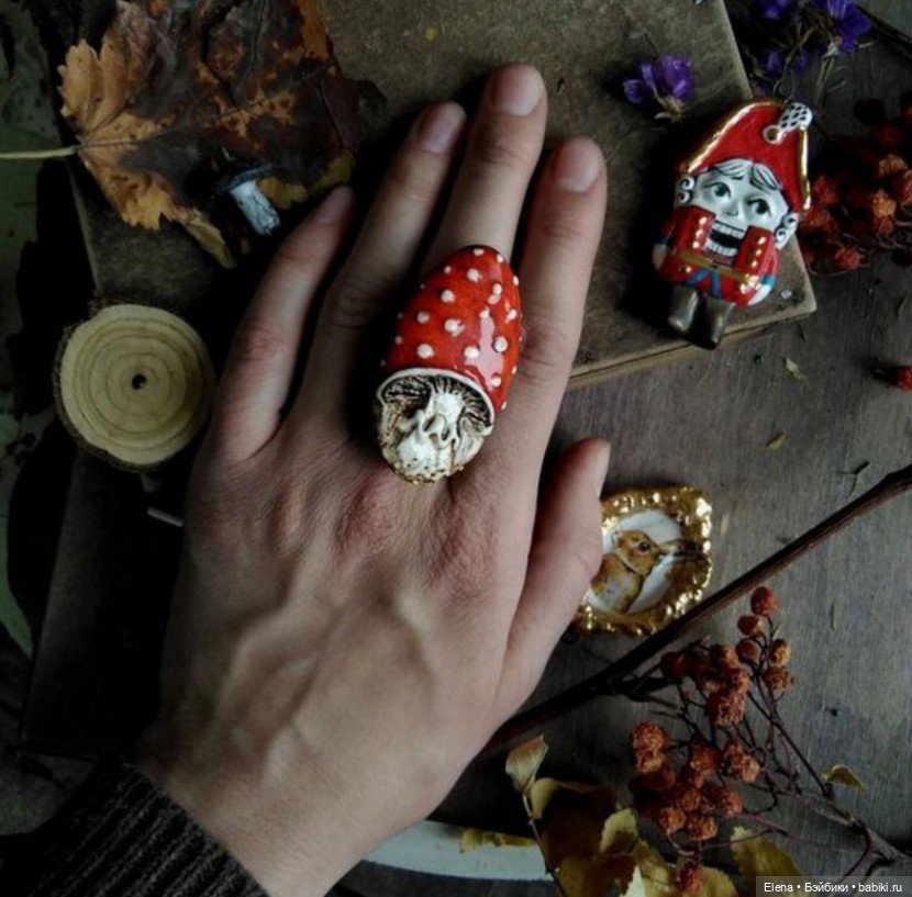 Волшебные мухоморчики ручной работы Валентины Фадеевой, ceramictales (фото 9)