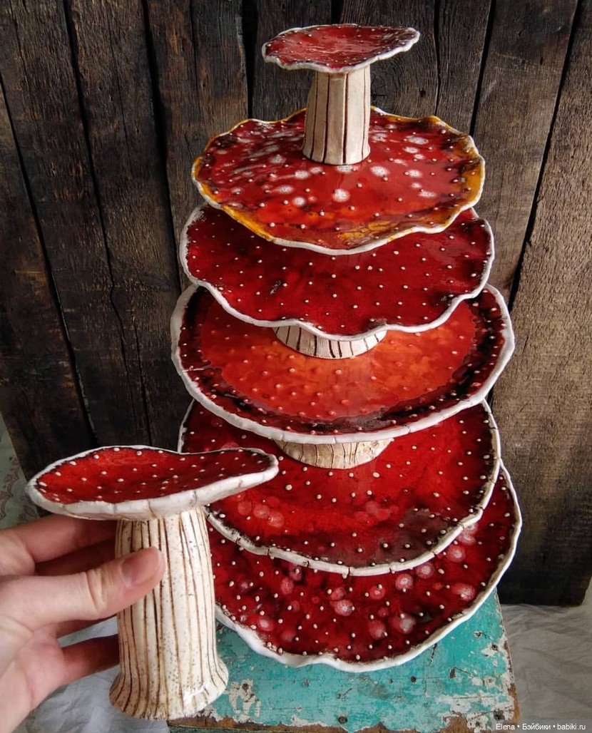 Волшебные мухоморчики ручной работы Валентины Фадеевой, ceramictales (фото 2)