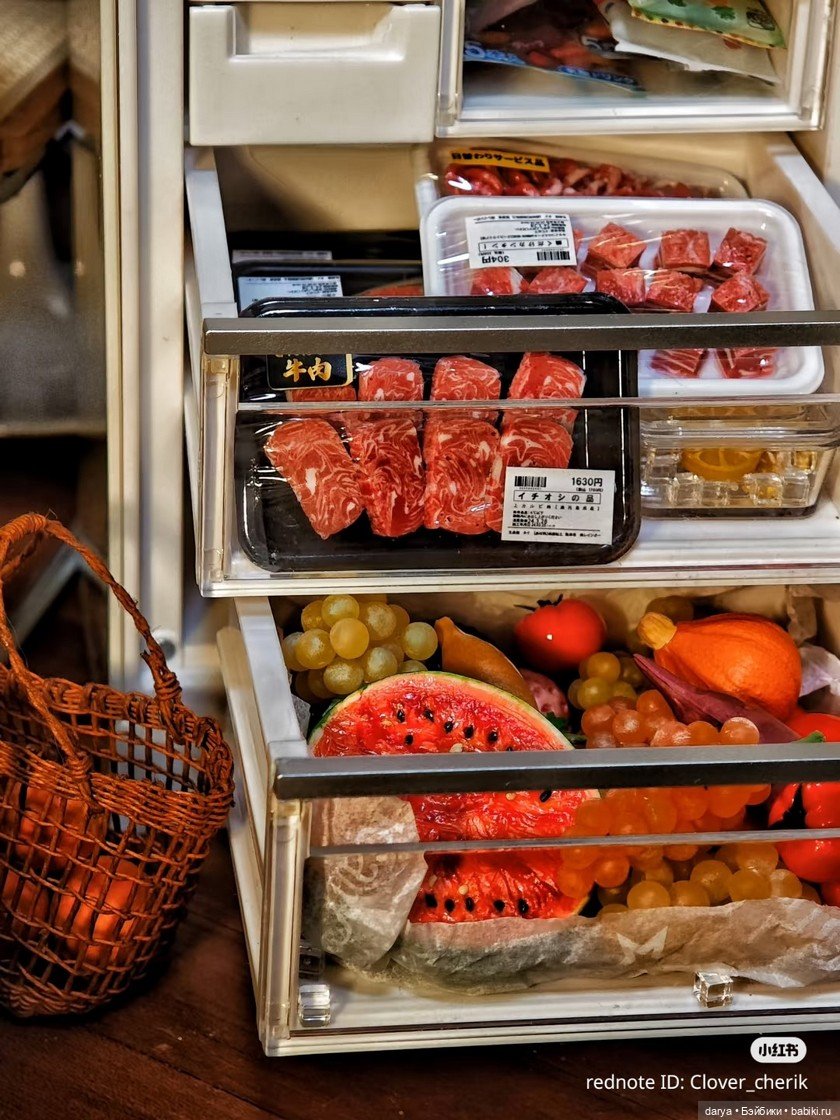 Продукты в холодильнике — Кукольная миниатюра своими руками: еда (фото 2)