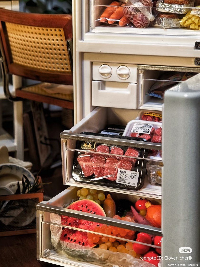 Продукты в холодильнике — Кукольная миниатюра своими руками: еда