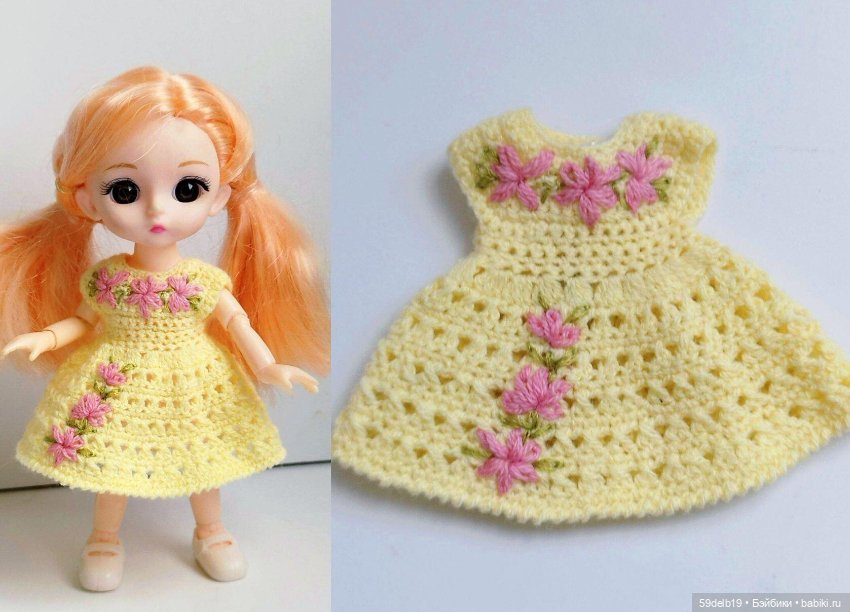 Платье с вышивкой "рококо" для малышки Ириски (фото 5)