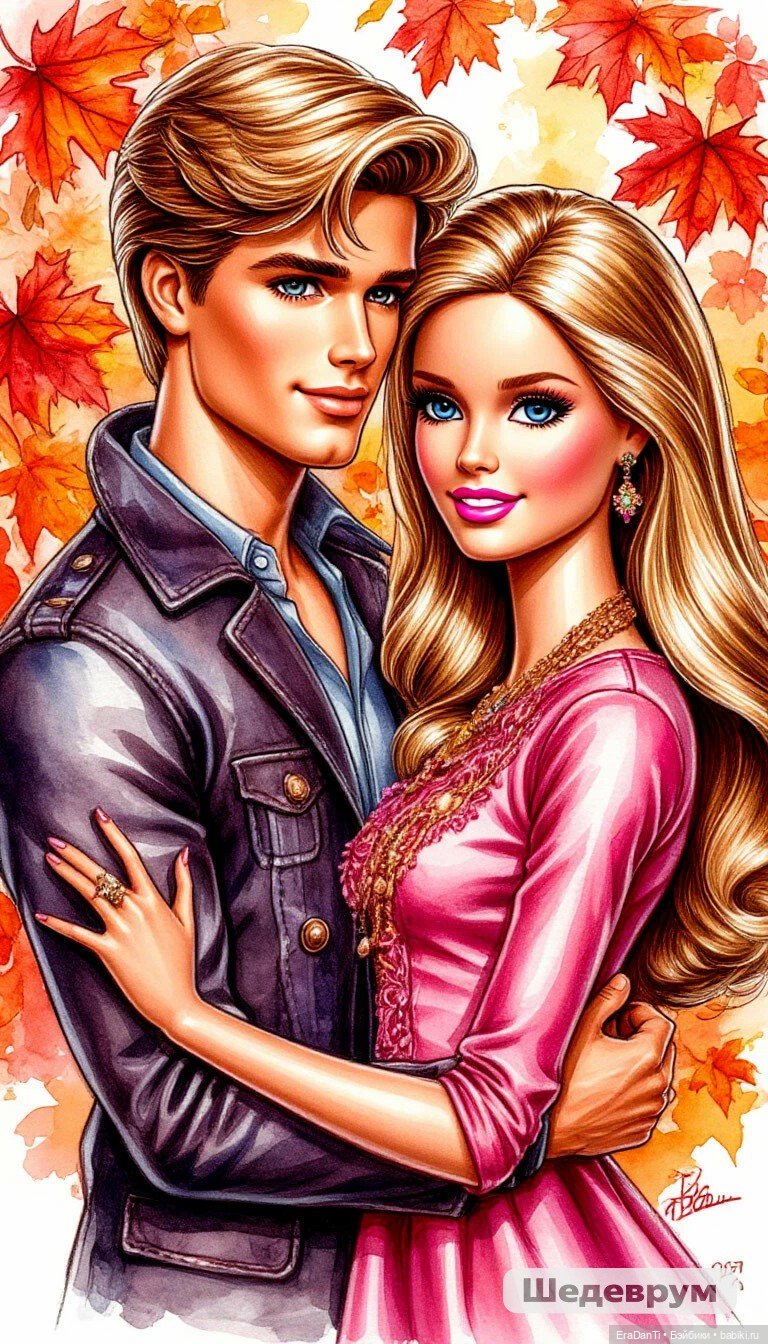 Рисунки в стиле Барби (нейросеть)