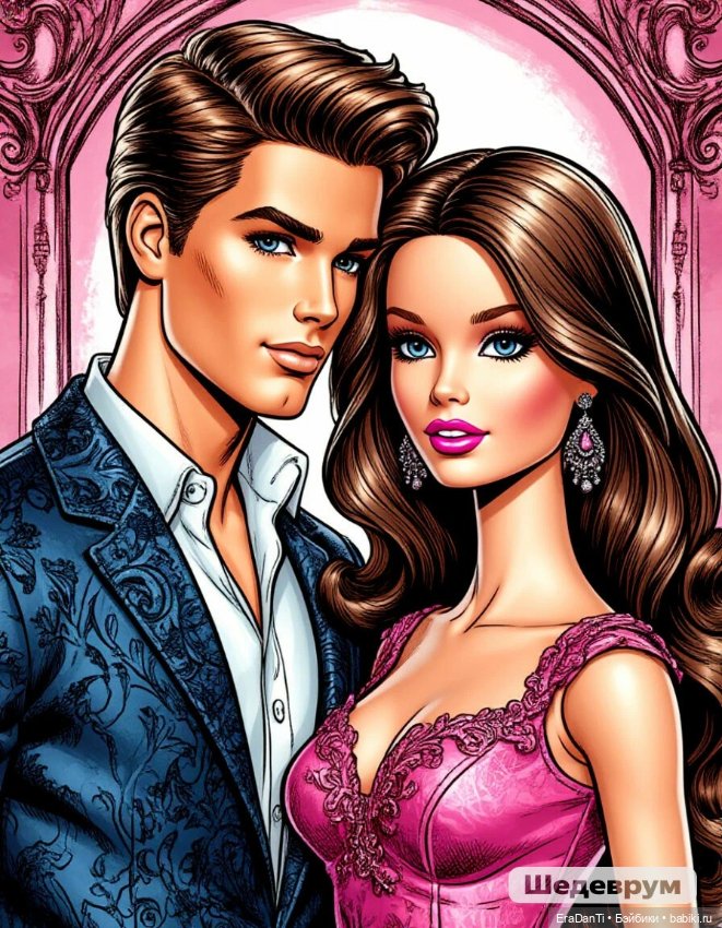 Рисунки в стиле Барби (нейросеть) (фото 4)