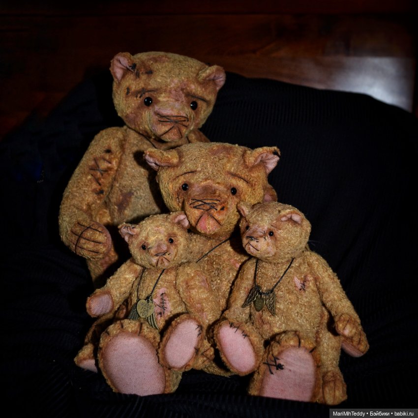 Квартет медведей — Авторские мишки Тедди и друзья: фото