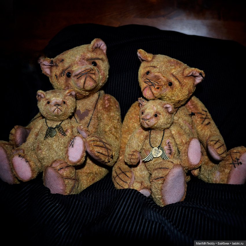 Квартет медведей — Авторские мишки Тедди и друзья: фото (фото 3)