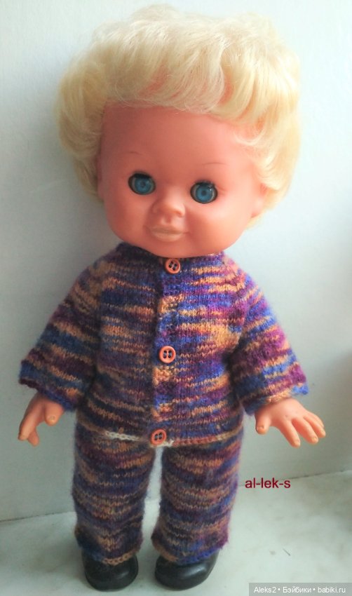 Вязанная одежда для куклы Топтыжки ГДР Spielzeug Rauenstein (фото 9)