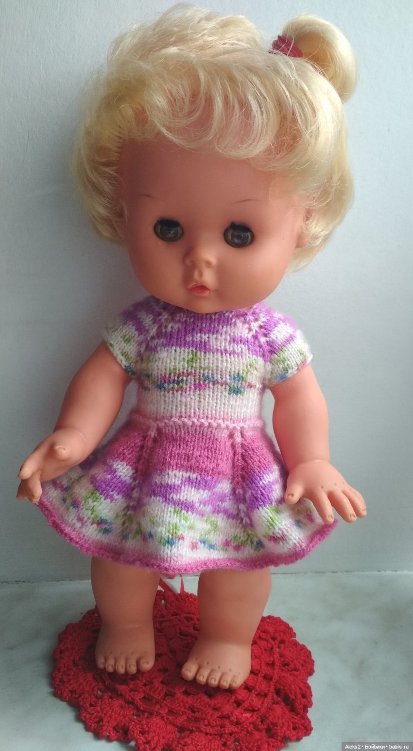 Вязанная одежда для куклы Топтыжки ГДР Spielzeug Rauenstein