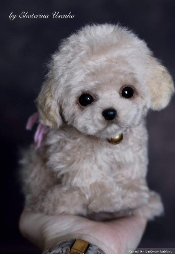 Мини щенок — Авторские игрушки из разных материалов: синельная проволока (фото 7)