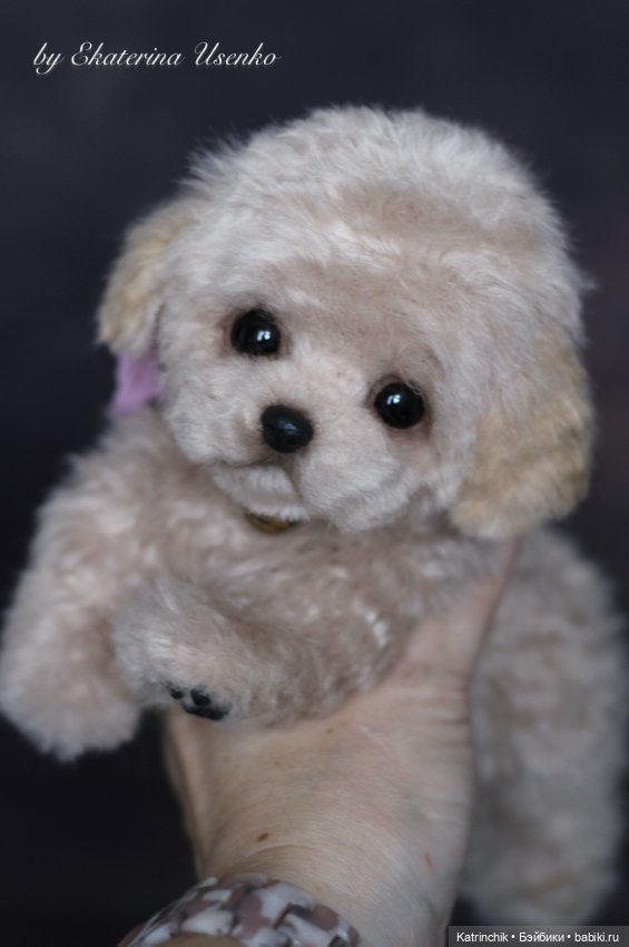 Мини щенок — Авторские игрушки из разных материалов: синельная проволока (фото 3)