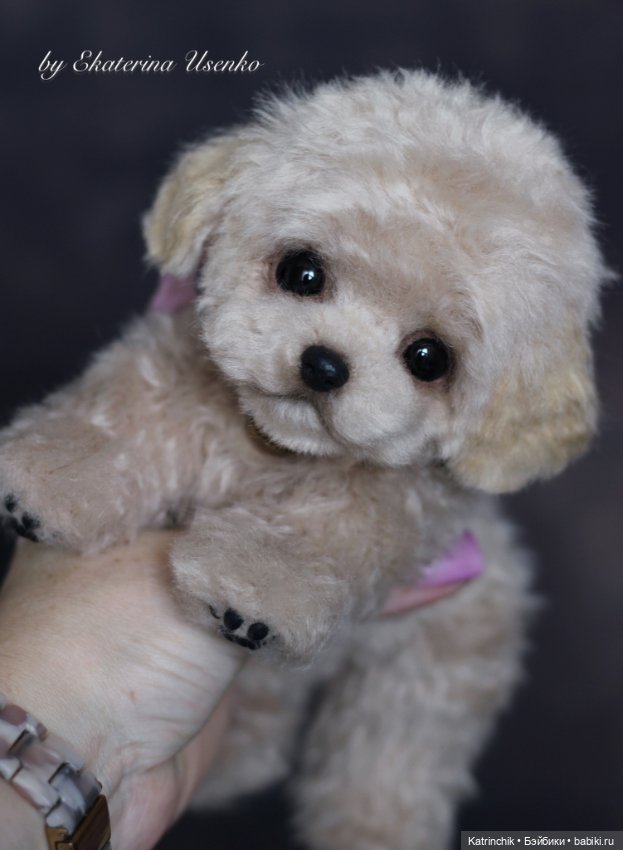 Мини щенок — Авторские игрушки из разных материалов: синельная проволока