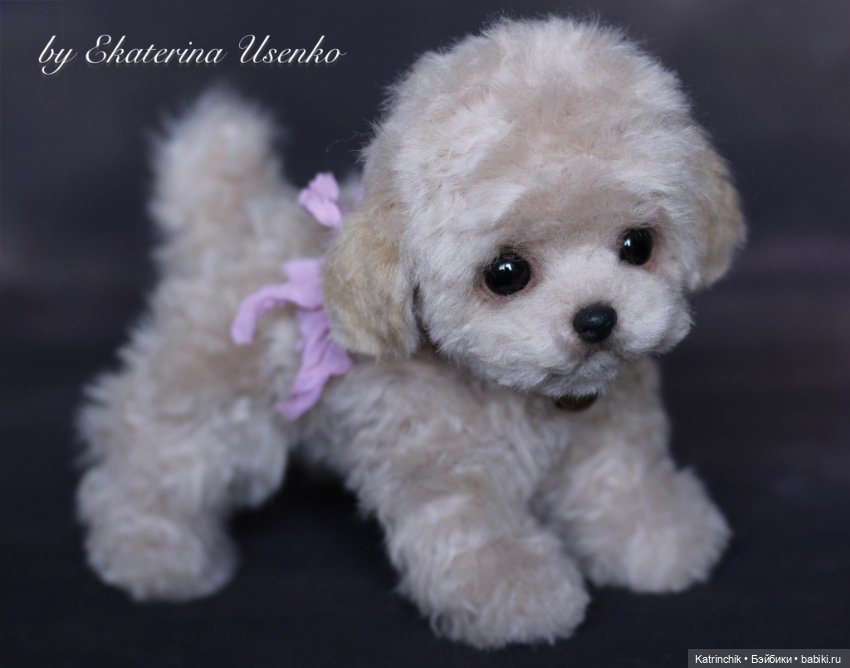 Мини щенок — Авторские игрушки из разных материалов: синельная проволока (фото 8)