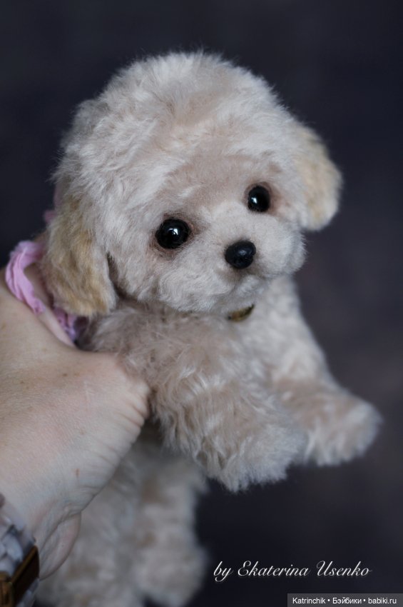 Мини щенок — Авторские игрушки из разных материалов: синельная проволока (фото 5)