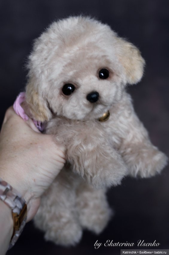 Мини щенок — Авторские игрушки из разных материалов: синельная проволока (фото 6)