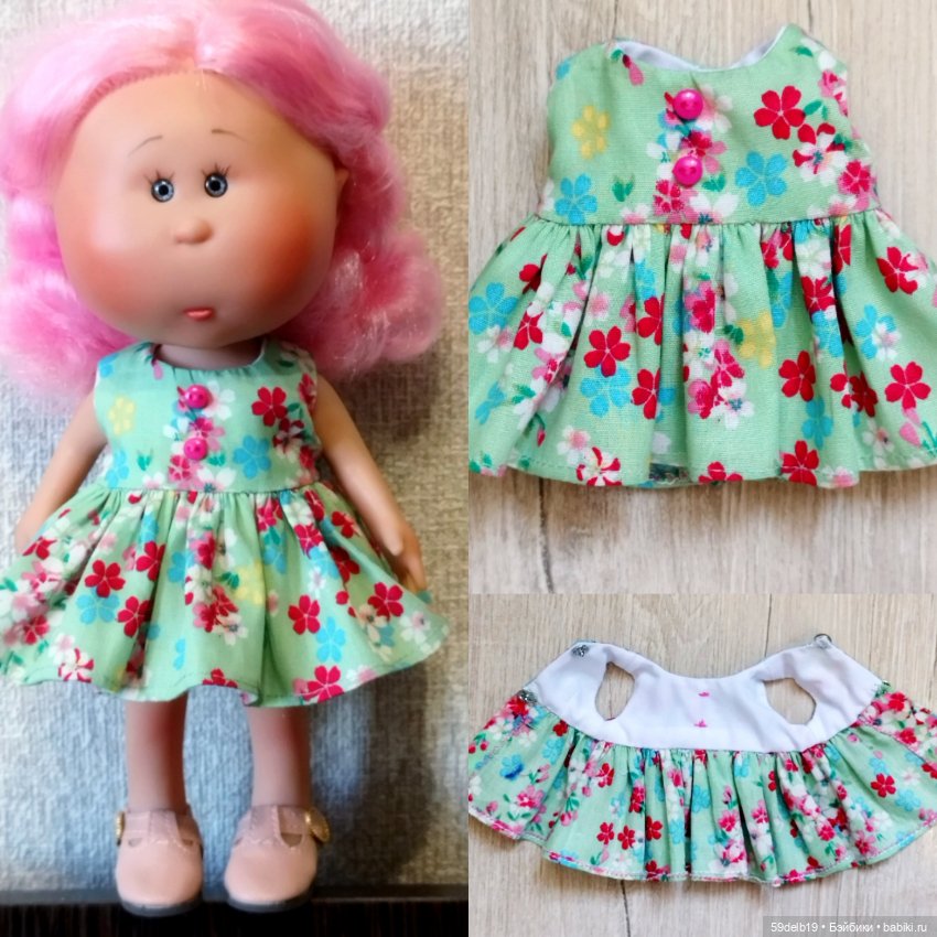 Три платья-сарафанчика для мини Мии 23 см