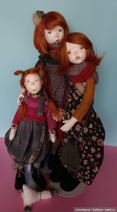 🍂 Мои девочки-осень🍁уникальные куклы папье-маше от Zwergnase