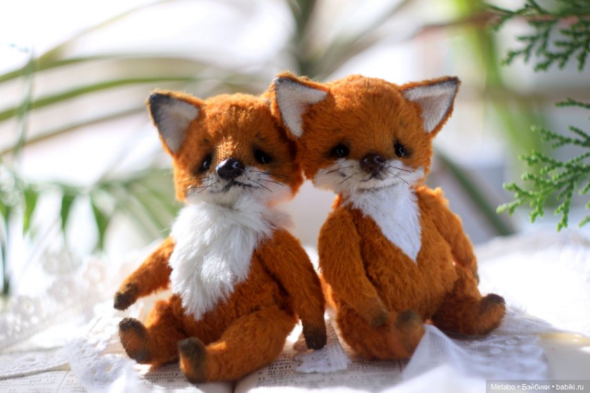 Лисята с петушками — Авторские мишки Тедди и друзья: фото (фото 6)