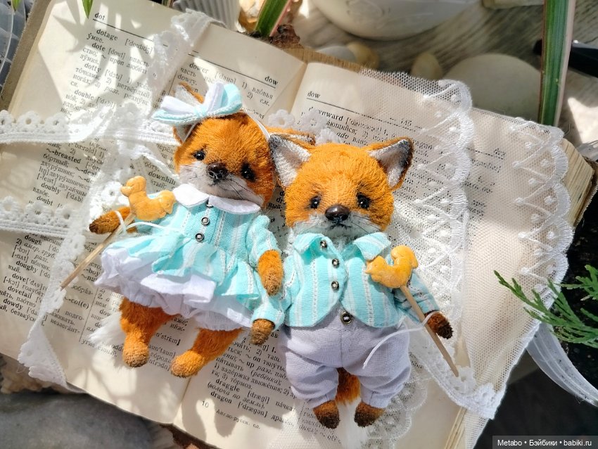 Лисята с петушками — Авторские мишки Тедди и друзья: фото (фото 10)