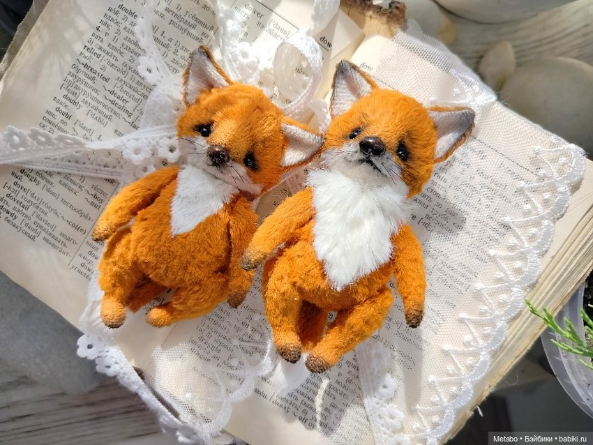 Лисята с петушками — Авторские мишки Тедди и друзья: фото (фото 2)