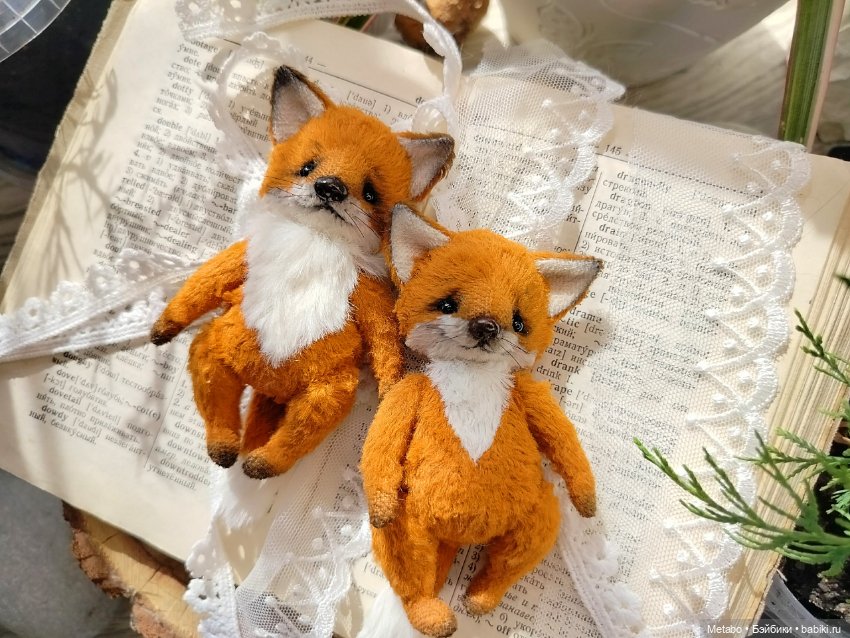 Лисята с петушками — Авторские мишки Тедди и друзья: фото