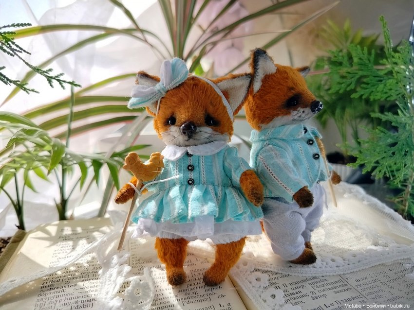 Лисята с петушками — Авторские мишки Тедди и друзья: фото